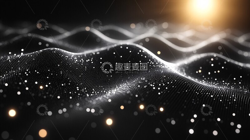 高清大图下载【趣麦麦图】黑白数据背景