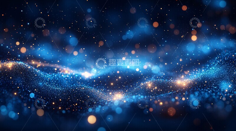 高清大图下载【趣麦麦图】蓝色抽象背景1
