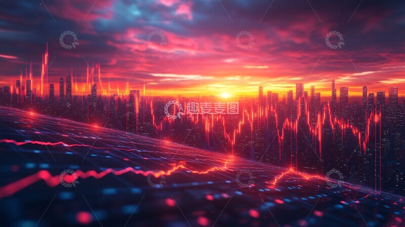 高清大图下载【趣麦麦图】未来股市数据图