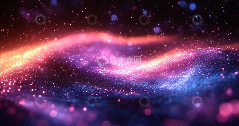 高清大图下载【趣麦麦图】速度紫绿粒子2