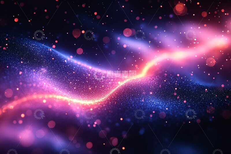 高清大图下载【趣麦麦图】蓝紫光影背景色彩视觉2