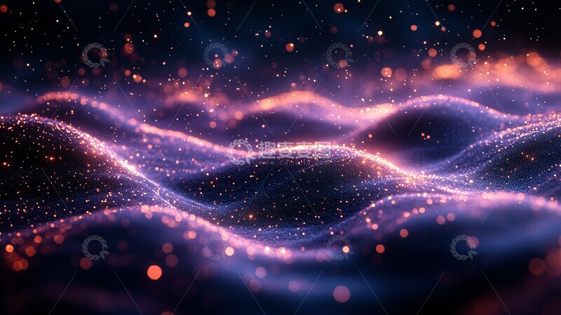 高清大图下载【趣麦麦图】夜空云影星光1