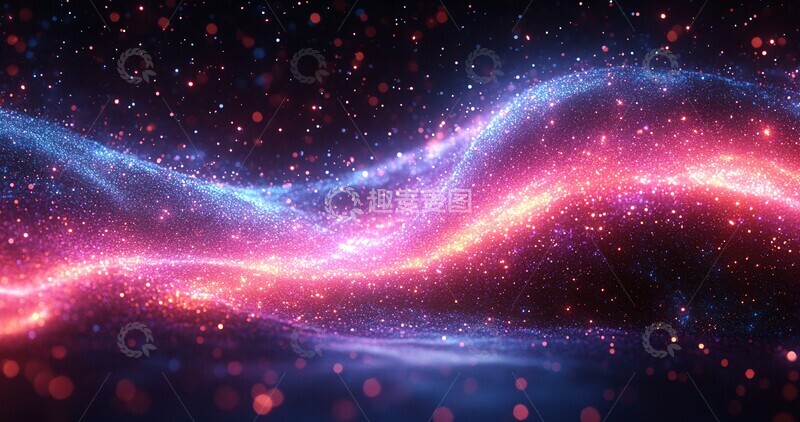 高清大图下载【趣麦麦图】速度紫绿粒子1