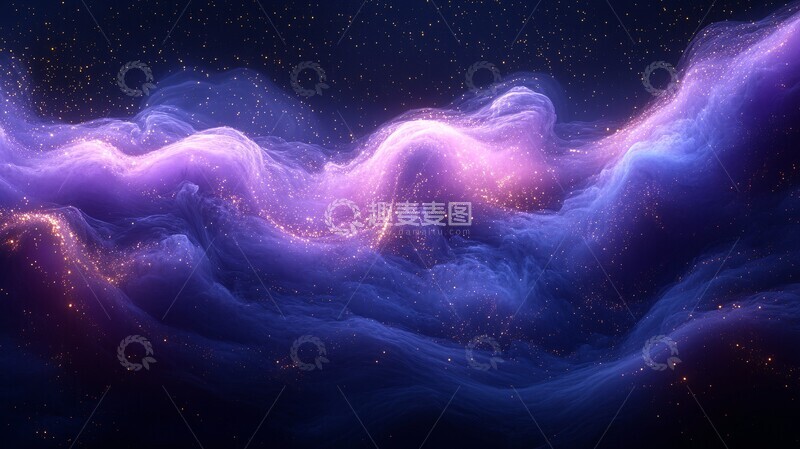 高清大图下载【趣麦麦图】夜空云影星光3