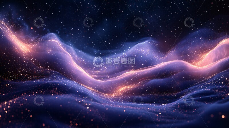 高清大图下载【趣麦麦图】夜空云影星光