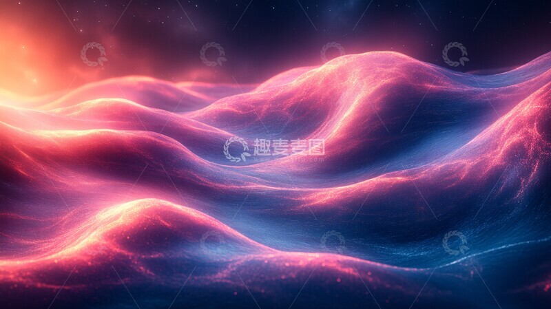 高清大图下载【趣麦麦图】蓝粉光影螺旋