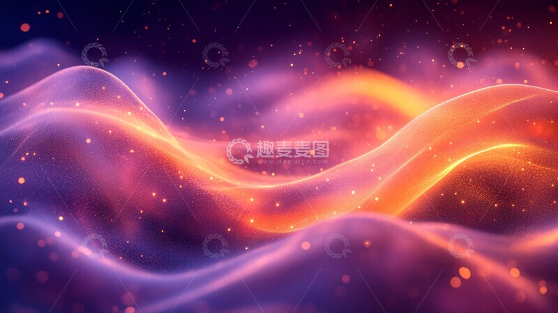 高清大图下载【趣麦麦图】-光波与紫背景3