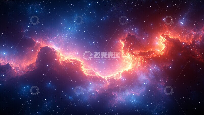 高清大图下载【趣麦麦图】星光紫蓝夜空2
