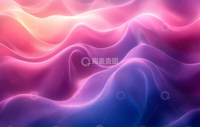 高清大图下载【趣麦麦图】紫蓝渐变模糊背景1