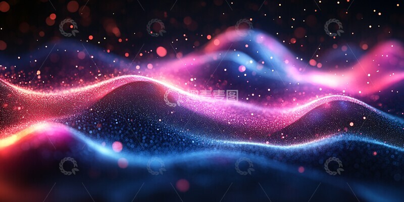 高清大图下载【趣麦麦图】电子报刊光影背景2