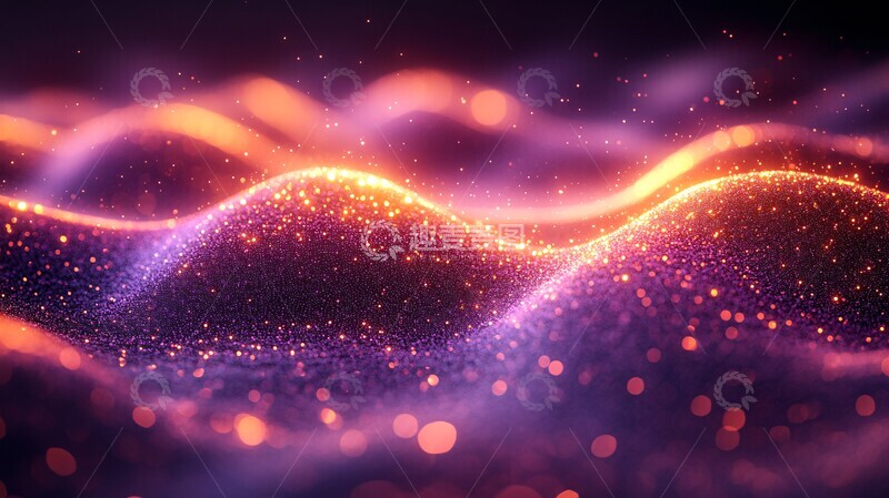 高清大图下载【趣麦麦图】光波与紫背景1