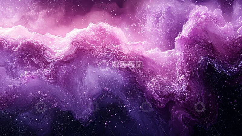 高清大图下载【趣麦麦图】紫色银河壁纸2