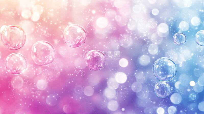 高清大图下载【趣麦麦图】梦幻泡泡背景12
