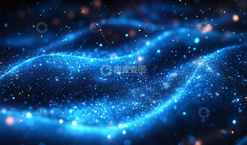高清大图下载【趣麦麦图】蓝光星空科技背景2