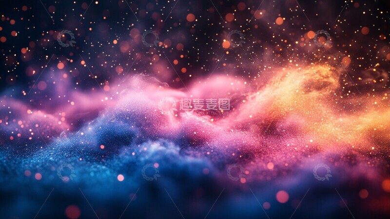 高清大图下载【趣麦麦图】蓝色粉色黄色紫色1