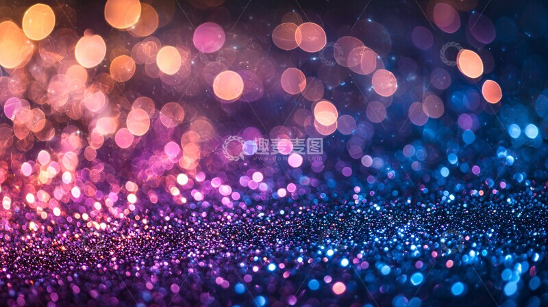 高清大图下载【趣麦麦图】紫色蓝色光影背景
