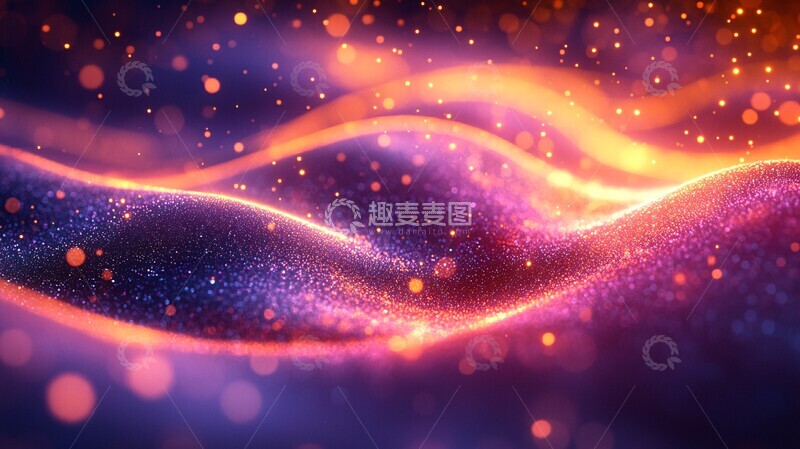 高清大图下载【趣麦麦图】光波与紫背景2