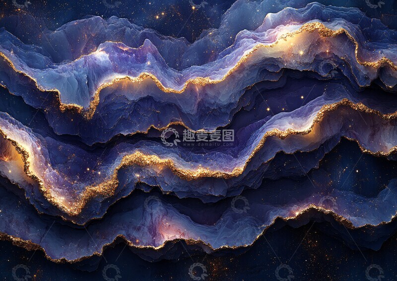 高清大图下载【趣麦麦图】星云波纹大理石2