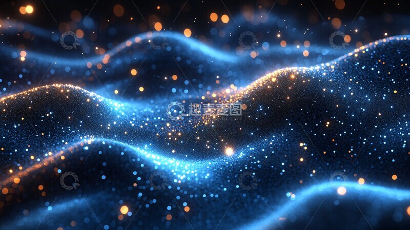 高清大图下载【趣麦麦图】科技图案深蓝渐变线条2