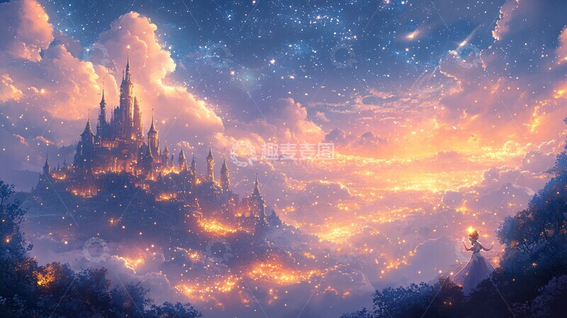 高清大图下载【趣麦麦图】-梦幻光影星尘1