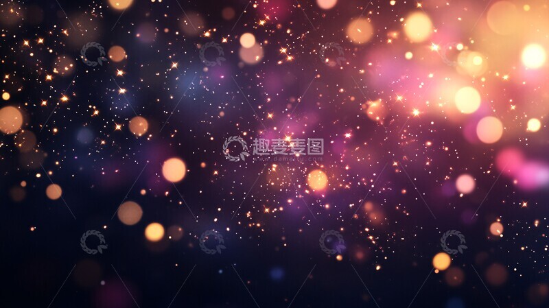 高清大图下载【趣麦麦图】星空帷幕星空帷幕紫色2