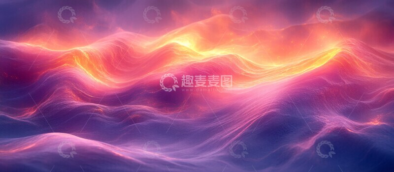 高清大图下载【趣麦麦图】紫色粉色金色渐变2