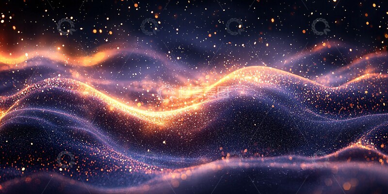 高清大图下载【趣麦麦图】紫色金色背景模板1