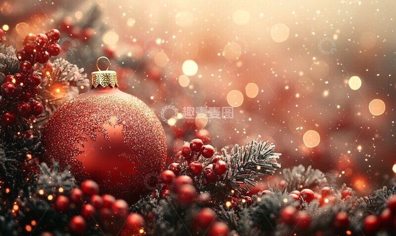 高清大图下载【趣麦麦图】圣诞抽象背景图1