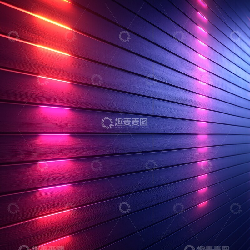 高清大图下载【趣麦麦图】粉色紫色霓虹背景1