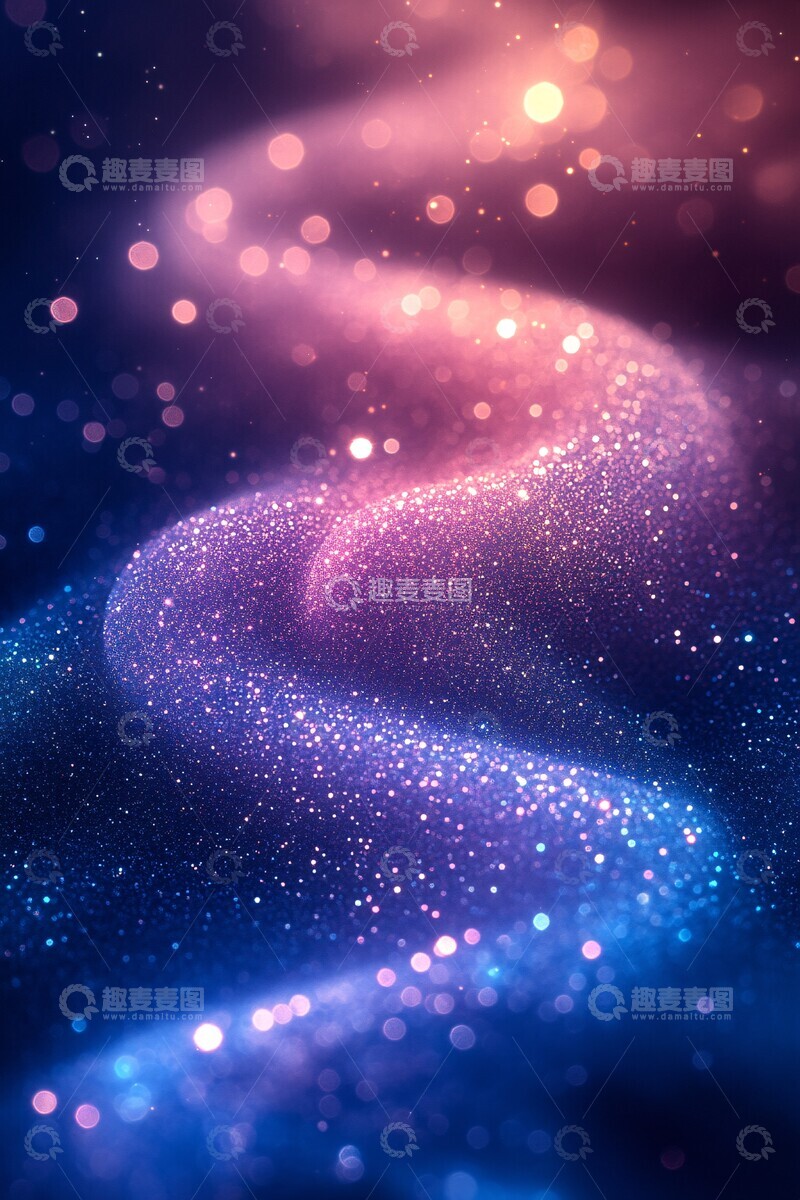 高清大图下载【趣麦麦图】蓝粉紫荧光梦境2