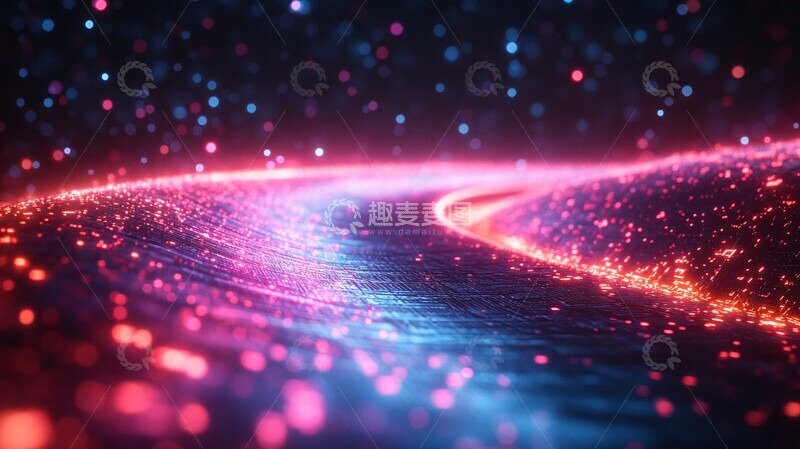 高清大图下载【趣麦麦图】数据与能量光芒