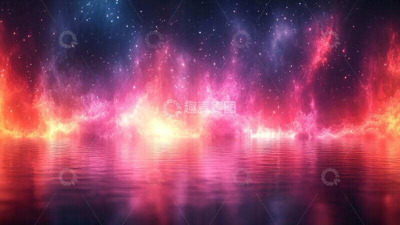高清大图下载【趣麦麦图】蓝色粉色光晕背景2