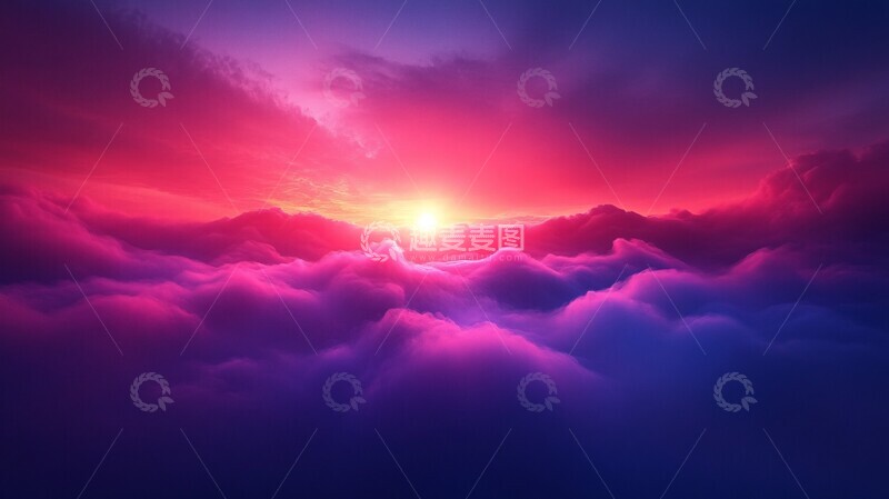 高清大图下载【趣麦麦图】紫色粉色渐变背景6