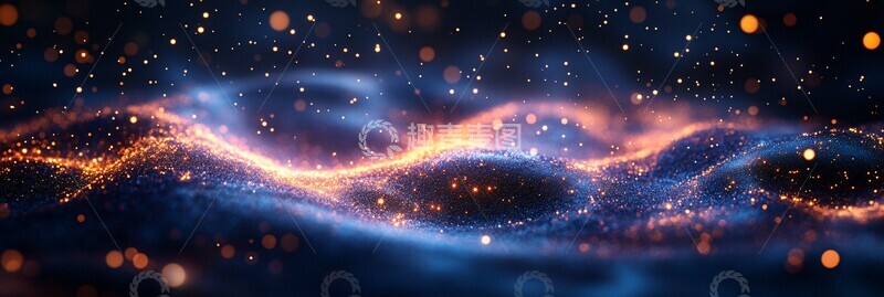 高清大图下载【趣麦麦图】紫色金光丝带1