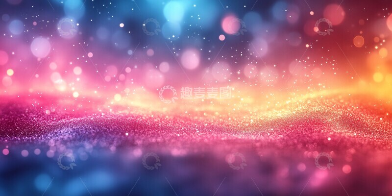 高清大图下载【趣麦麦图】蓝粉渐变模糊背景
