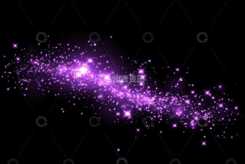 高清大图下载【趣麦麦图】紫色星光爆发现1