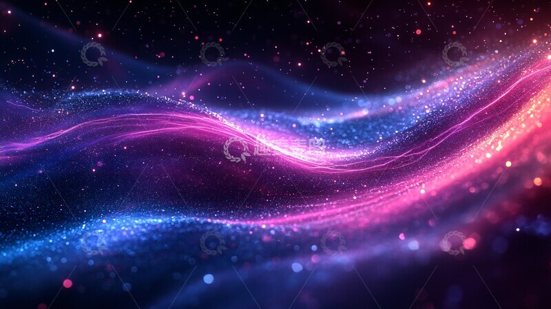 高清大图下载【趣麦麦图】紫色蓝光线条