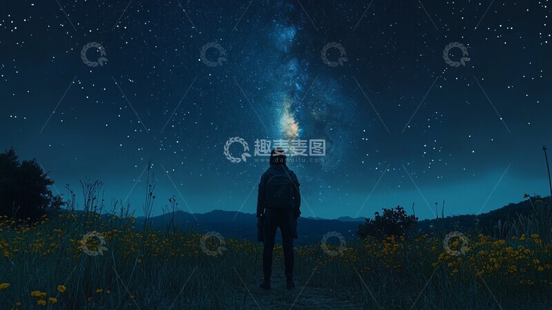 高清大图下载【趣麦麦图】银河星夜银河星夜星空2