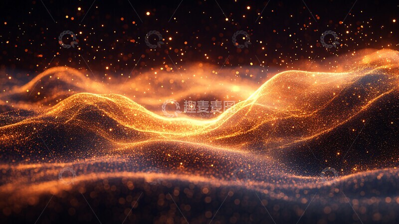 高清大图下载【趣麦麦图】优雅波纹金紫光1