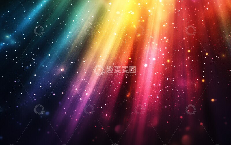 高清大图下载【趣麦麦图】暗色极光背景1