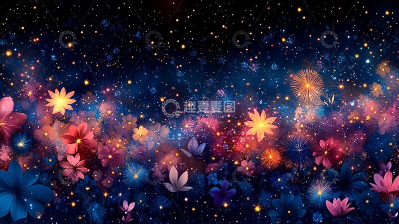 高清大图下载【趣麦麦图】星爆黑蓝紫电光2