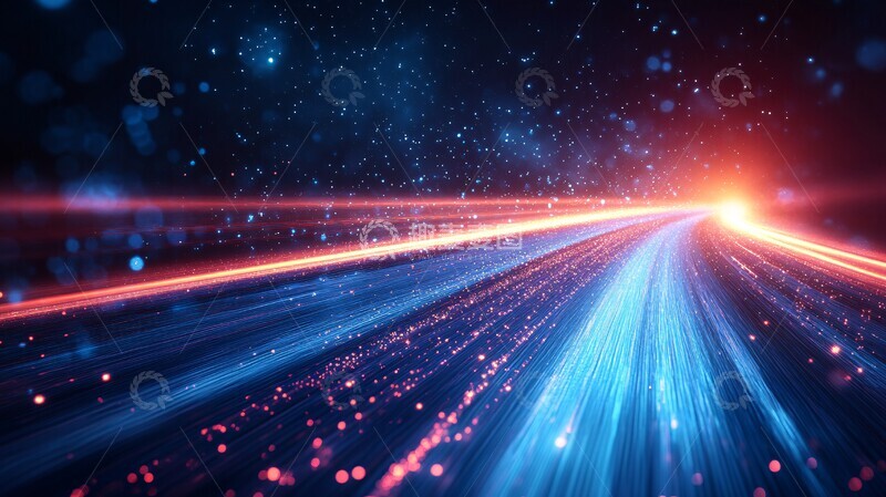 高清大图下载【趣麦麦图】蓝色光影动态图