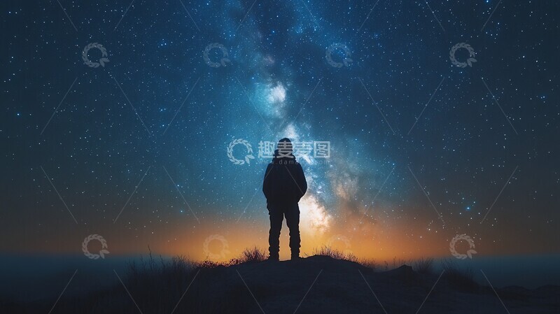 高清大图下载【趣麦麦图】银河星夜银河星夜星空