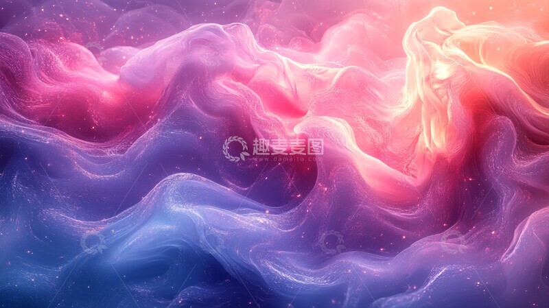 高清大图下载【趣麦麦图】蓝色粉色光晕背景