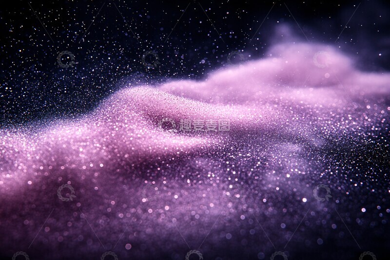 高清大图下载【趣麦麦图】紫色粉末飘散2