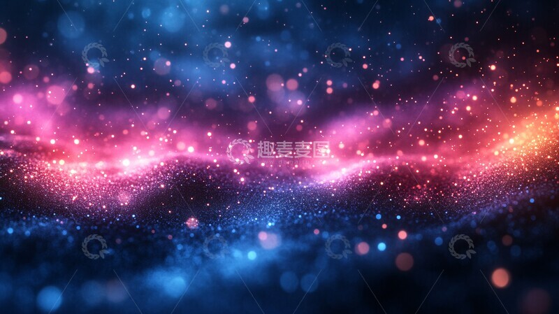 高清大图下载【趣麦麦图】深蓝渐变点阵图