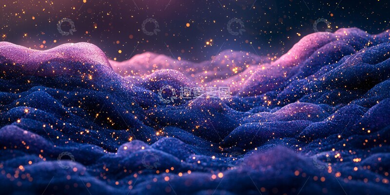 高清大图下载【趣麦麦图】紫色宇宙背景1