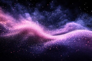 紫色粉末飘散1