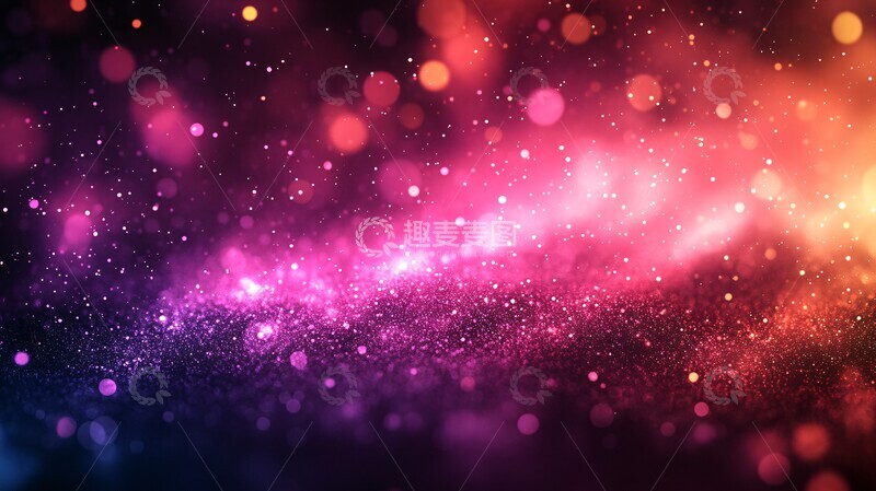 高清大图下载【趣麦麦图】红紫渐变秋意浓