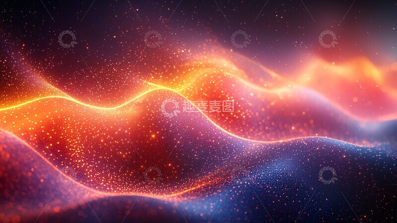 高清大图下载【趣麦麦图】数字光影纹理1